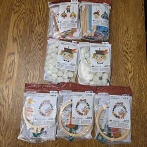 Thanksgiving Crafts Kids 4 Craft Kits DIY 29 Ornaments Fox‎ Turkey Scarecrow